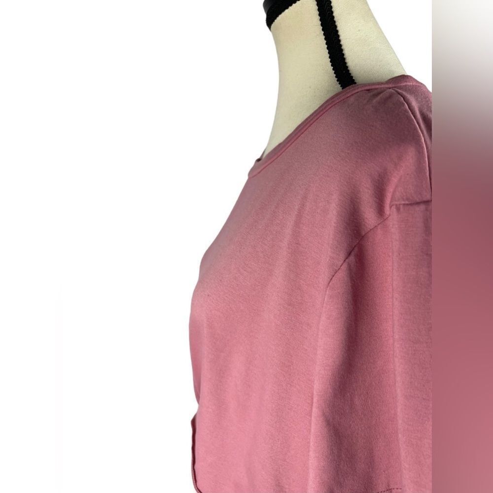Shein Curve Women’s Pink Twist Cut-Out Front Cotton Blend Mini Dress Size: 2XL - Picture 5 of 9